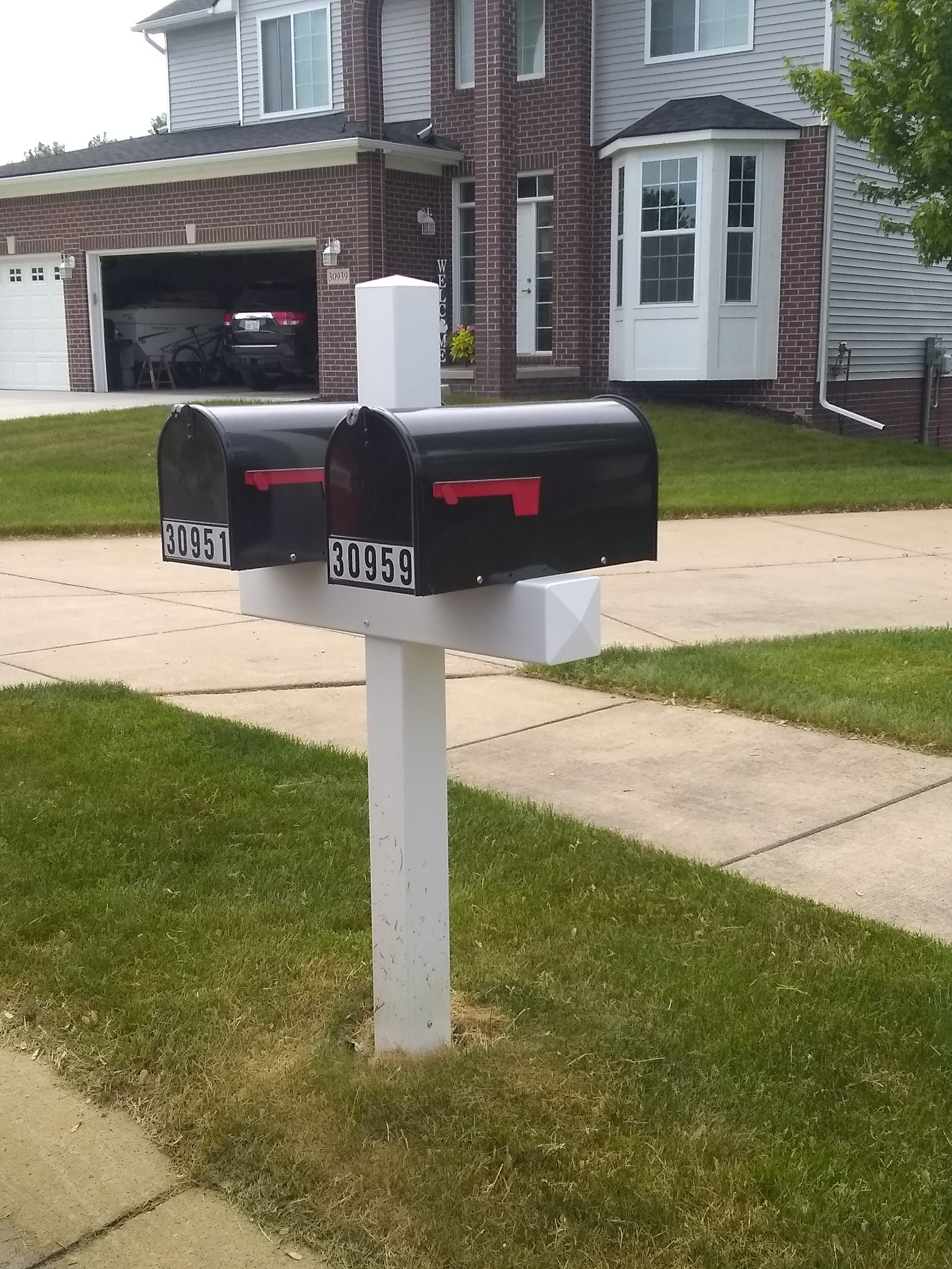 Dual mailbox install